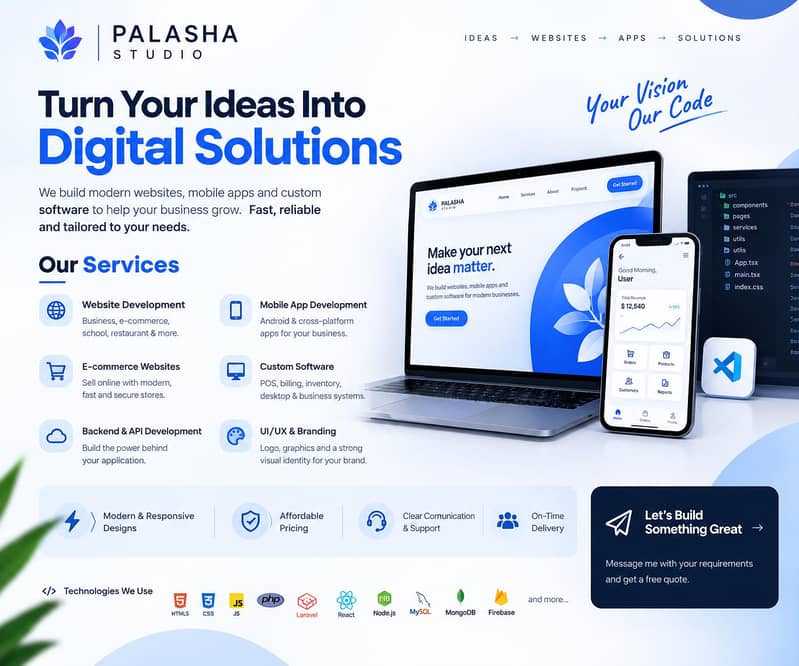 Website, Mobile App & Custom Software Development Services 0