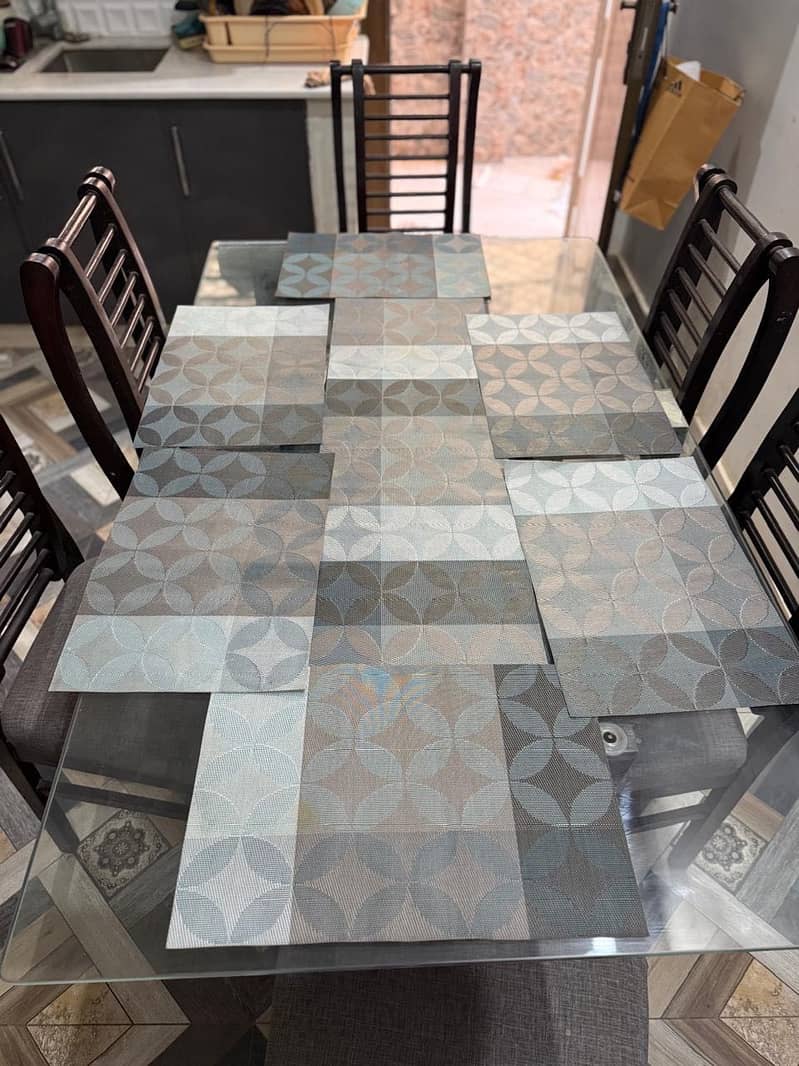 6  chairs dining table 1