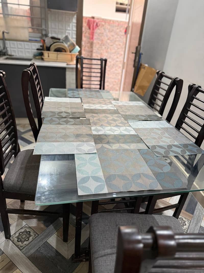 6  chairs dining table 3
