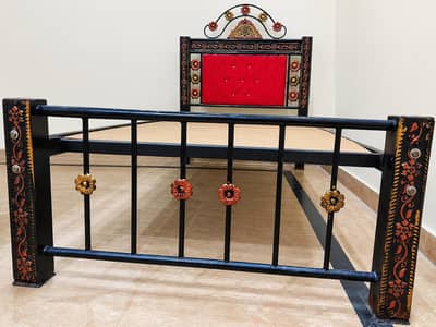 4 Beautiful Same Design Iron Single Beds for Sale  | Best Deal!
