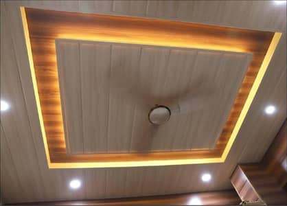 Pvc Panel Ceiling. gypsum ceiling. 2/2 ceiling. artificial grass. frost