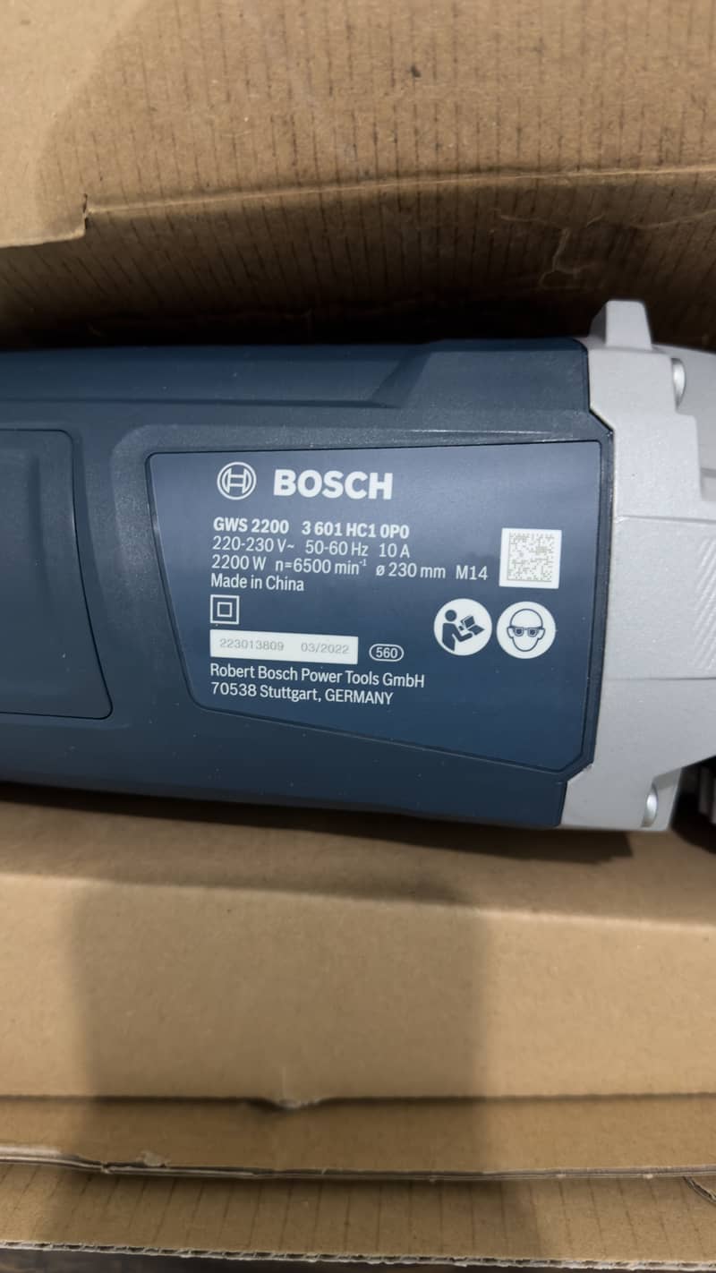 Bosch 9 inch grinder 3