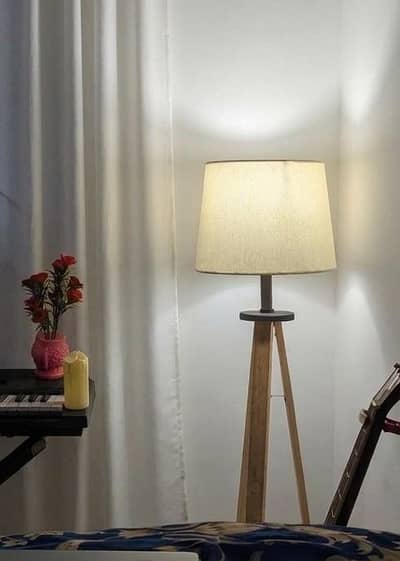 Floor Lamp Wodden Tripod