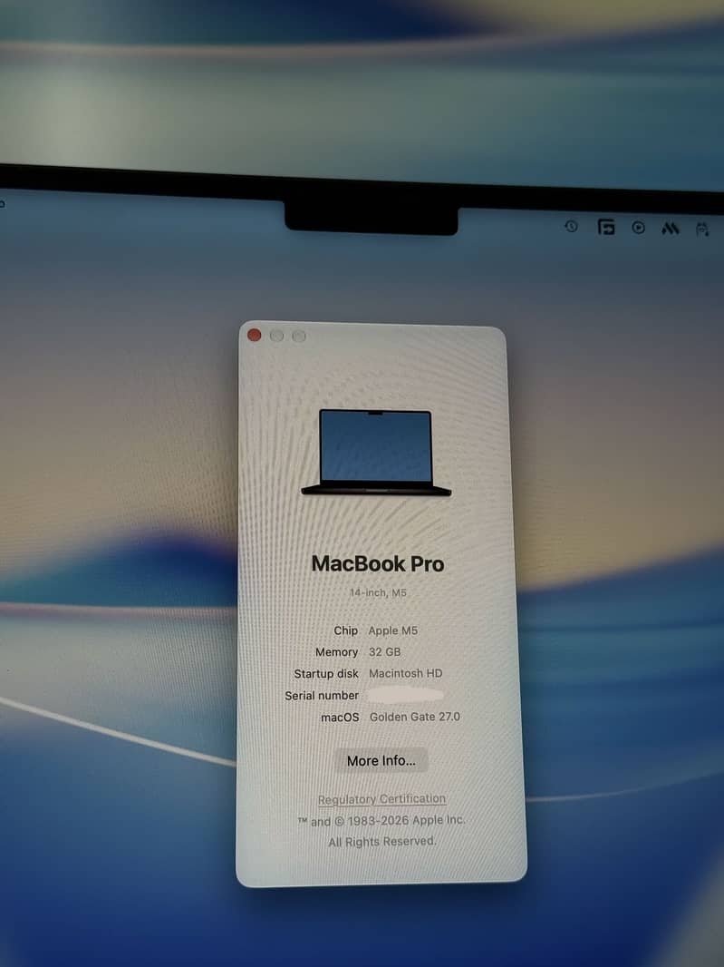 MacBook pro M5 32/1TB 14” 2