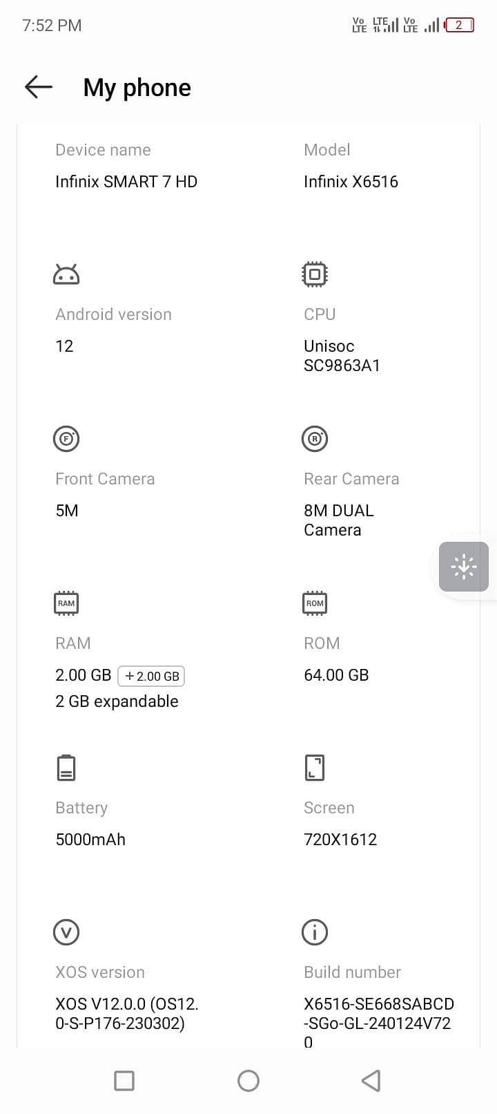 Infinix Smart 7 8