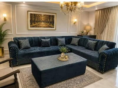 L shape sofa 6 SEATER BRAND NEW WITH TABLE PLZ CALL 03281010987