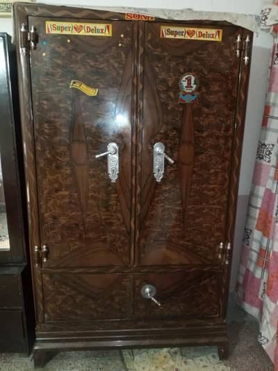 iron almari 2 door