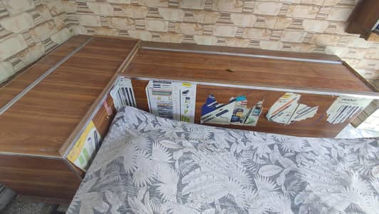 Counter and shelfs