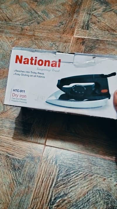 National Dry Iron 1000 Watt – Model HTC-911