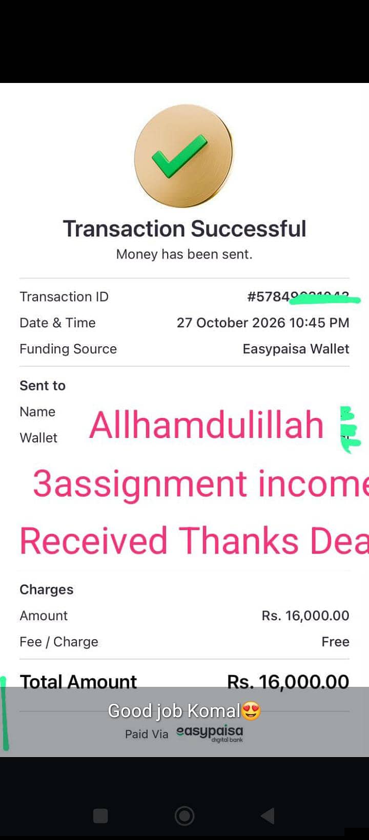Handwriting Assignment, Typing And Data Entry job Available 1