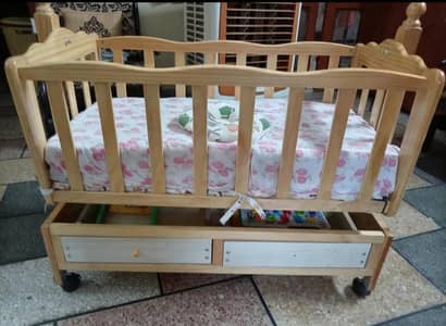 Baby Cot+ Swing With Mattress