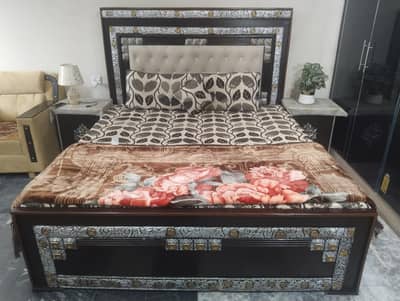 Wooden Bed for Sale – Good Condition