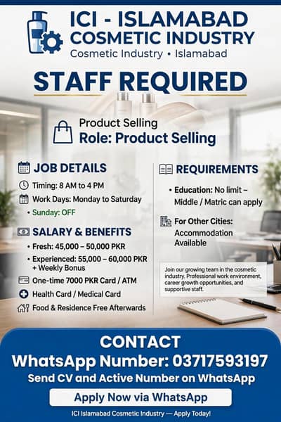cosmetics  and selling industry