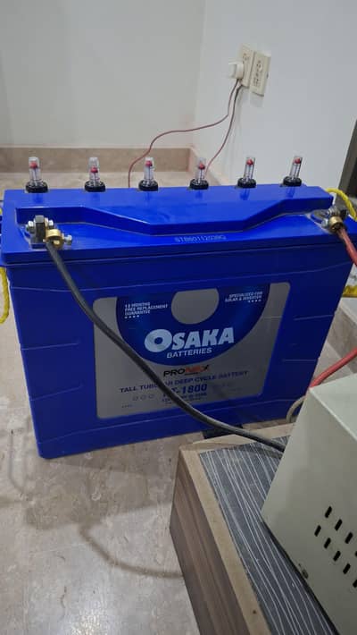 ​Osaka HT-1800 Tall Tubular Battery 12V 185Ah – Excellent Condition