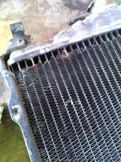 used coper made radiator with cap
