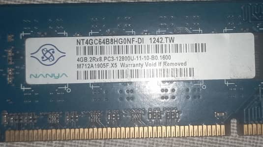 Nanya 4GB 1600MHz ddr3 Ram