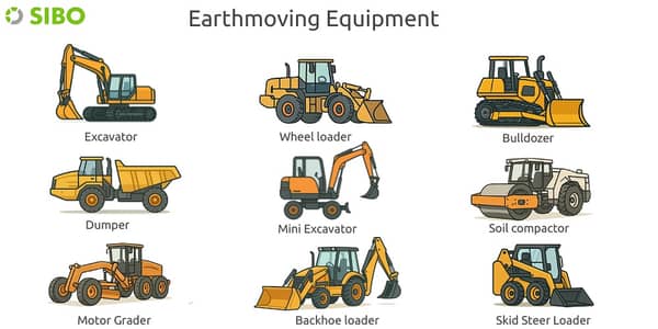Heavy Construction Machinery and  Earth Moving Machinery