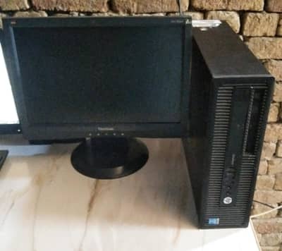 HP Core i5 4th Gen Desktop PC, 32GB RAM, SSD + 17 Inch Monitor