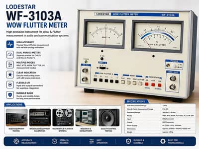 LodeStar Wow & Flutter Meter | Audio Testing Equipment Meter