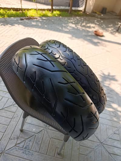 motorcycle tyres in good condition