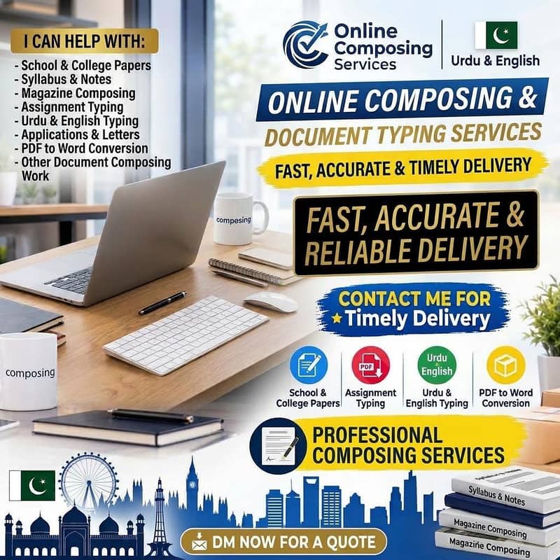 Online Composing & Document Typing Services 0