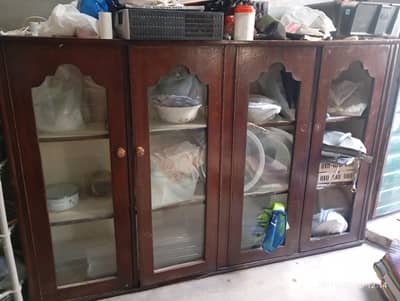 3 doors show case ( bartan wali almari )