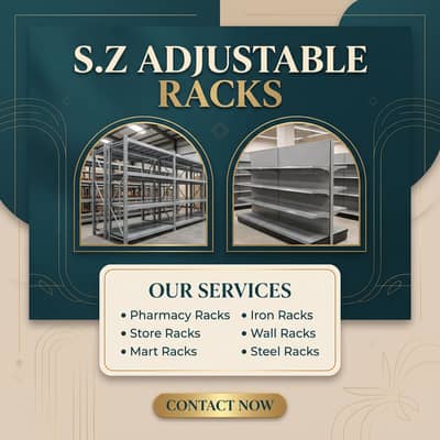 Storage Racks/ Pharmacy Racks/ Shopping Trolley/ Cash Counters/ racks
