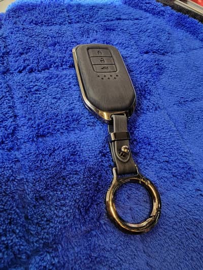 Honda City 2022 Fancy Metal Remote Cover – Stylish Black Key Protector