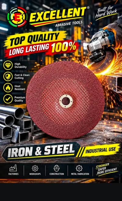 Excellent Cutting & Grinding Disc for Iron & Steel – Heavy Duty Indust