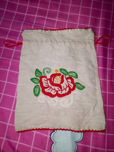 Handmade Embroidered Pouch