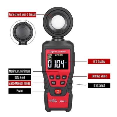 Smart Sensor Digital Lux Meter | Light Meter | Digital Lux Meter