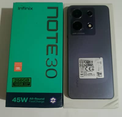 Infinix Note 30 8+8/256GB Lush Condition With Box & Charger