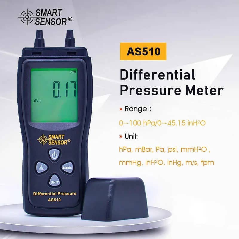 Smart Sensor Differential Pressure Meter | Digital Manometer 0