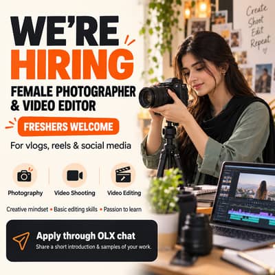Female Photographer & Video Editor for Vlogging — Freshers Welcome