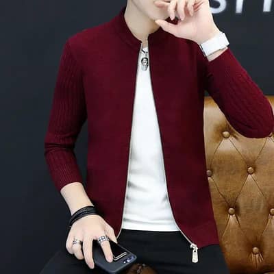 Mens Winter Zipper Sweater - Price 3199 Rupees (Free Delivery)