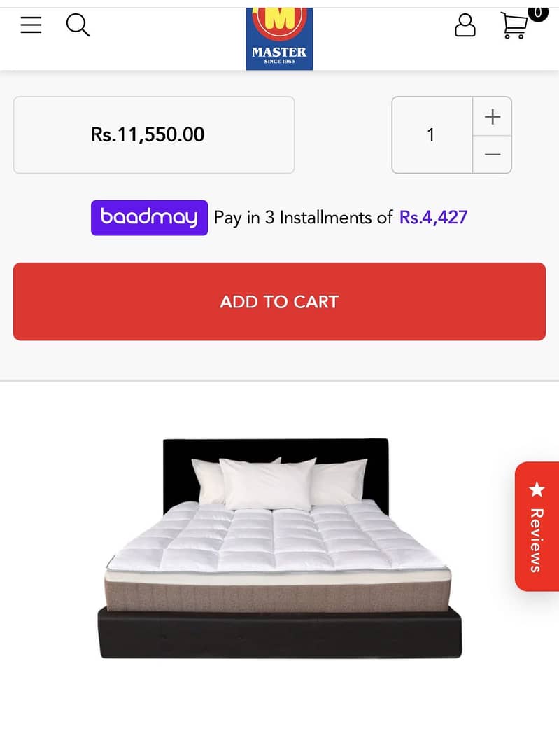 Master mattress topper 1