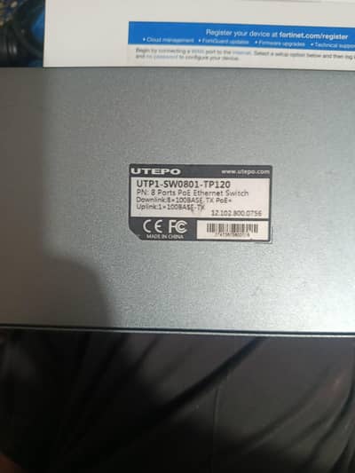 UTEPO 8 Port PoE Switch available for sale.
