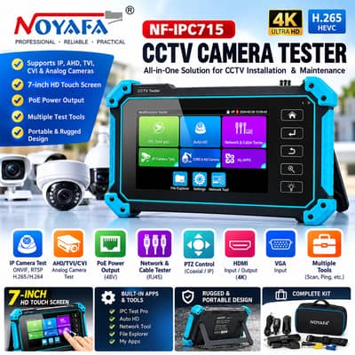 NOYAFA NF-IPC715 7 Inch 4K CCTV Camera Tester In Pakistan