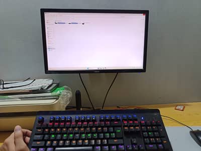 Gaming PC + LED HP Z240 16Gb DDR4 Ram, 256SSD, 500HDD, RTX5500xt 8gb