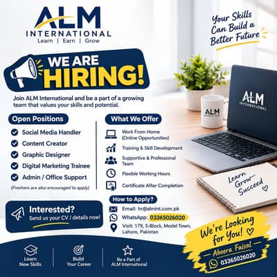 part time, full time, home based, office work job available