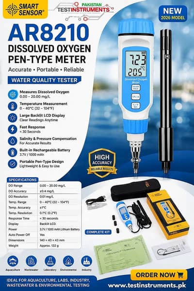 Smart Sensor Dissolved Oxygen (DO) Meter | Dissolved Oxygen (DO) Meter