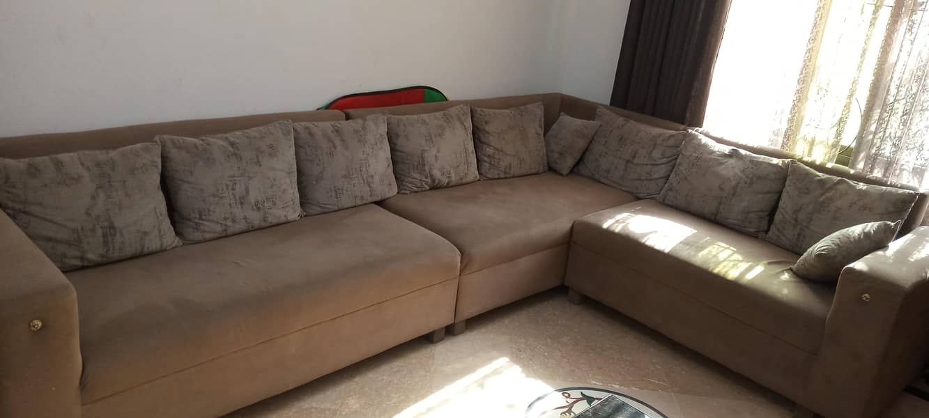 L SHAPE SOFA | 7 SEATER SOFA | GOOD CONDATION | 1