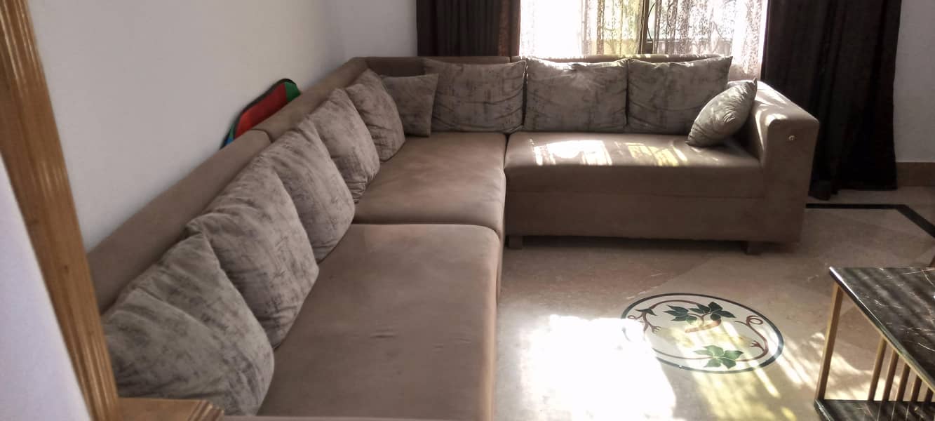 L SHAPE SOFA | 7 SEATER SOFA | GOOD CONDATION | 4