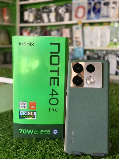 infinix note 40 pro complete box 9/10 condition total genuine