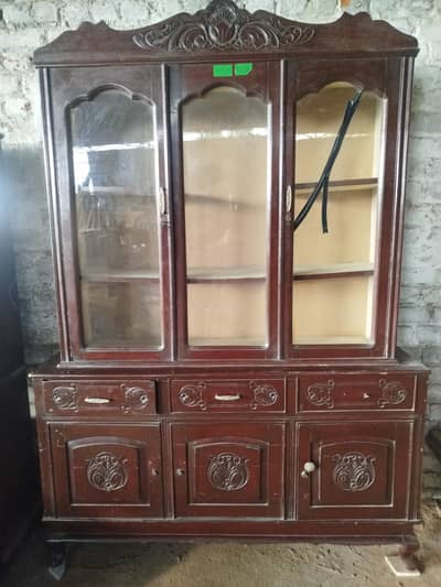 wooden showcase