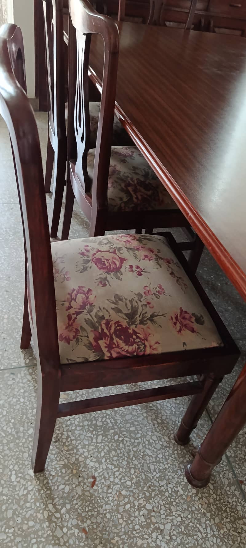 Dining table Solid  wood sheesham  8 seater with Chairs 2