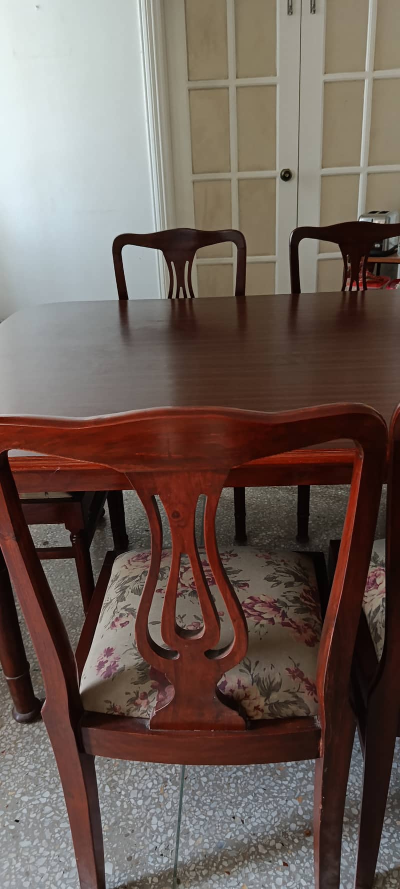 Dining table Solid  wood sheesham  8 seater with Chairs 3
