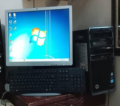 Computer with Large Adjustable LCD Monitor for Sale