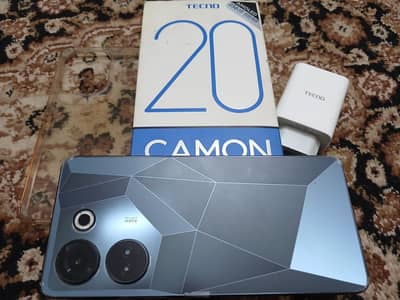 Tecno CAMON 20 256GB full box in 10/10 condition. Price Final & No Exc