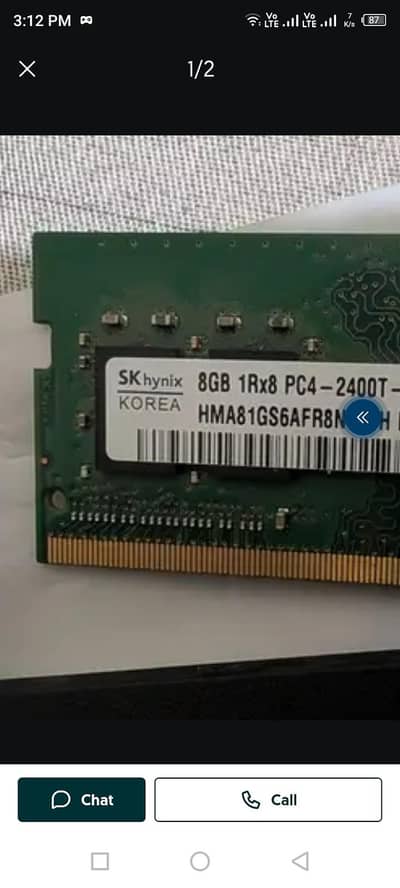 Laptop Ram 8Gb DDR4